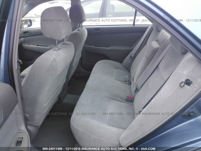 4T1BE32K93U743453 - 2003 TOYOTA CAMRY LE/XLE/SE BLUE photo 8