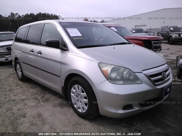 5FNRL38205B074212 - 2005 HONDA ODYSSEY LX SILVER photo 1