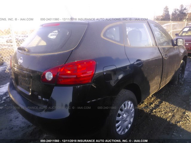 JN8AS58V59W447269 - 2009 NISSAN ROGUE S/SL BLACK photo 4