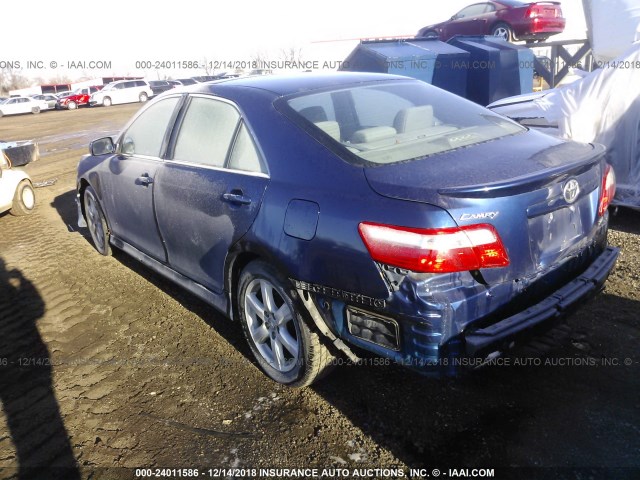 4T1BE46K27U089529 - 2007 TOYOTA CAMRY NEW GENERAT CE/LE/XLE/SE BLUE photo 3