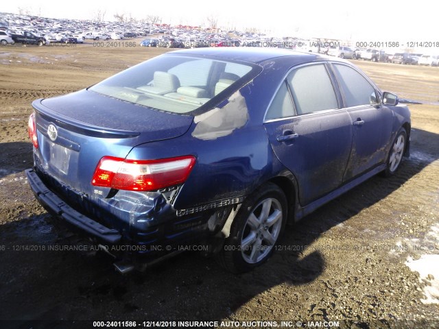 4T1BE46K27U089529 - 2007 TOYOTA CAMRY NEW GENERAT CE/LE/XLE/SE BLUE photo 4