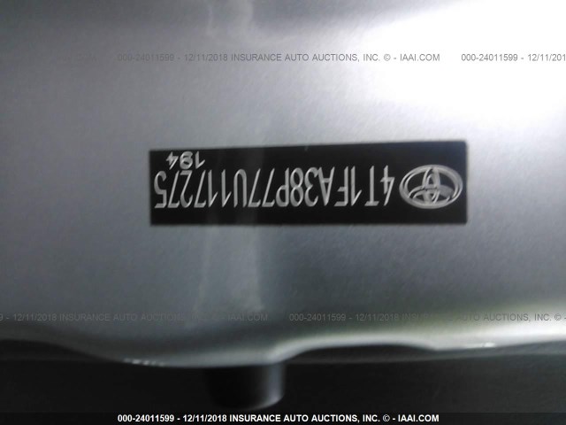 4T1FA38P77U117275 - 2007 TOYOTA CAMRY SOLARA SE/SLE ვერცხლისფერი ფოტო 9