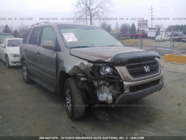 2HKYF18434H528266 - 2004 HONDA PILOT EX BEIGE photo 1