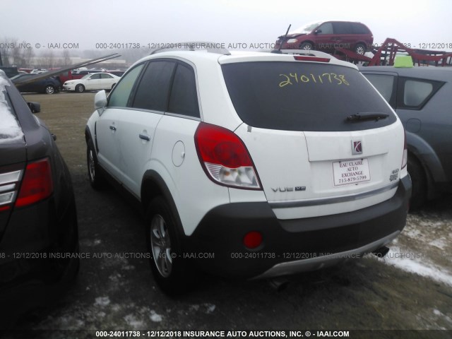 3GSDL43N18S610330 - 2008 SATURN VUE XE WHITE photo 3