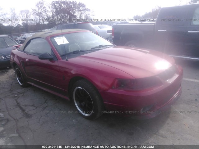 1FAFP46V81F187394 - 2001 FORD MUSTANG COBRA SVT RED photo 1