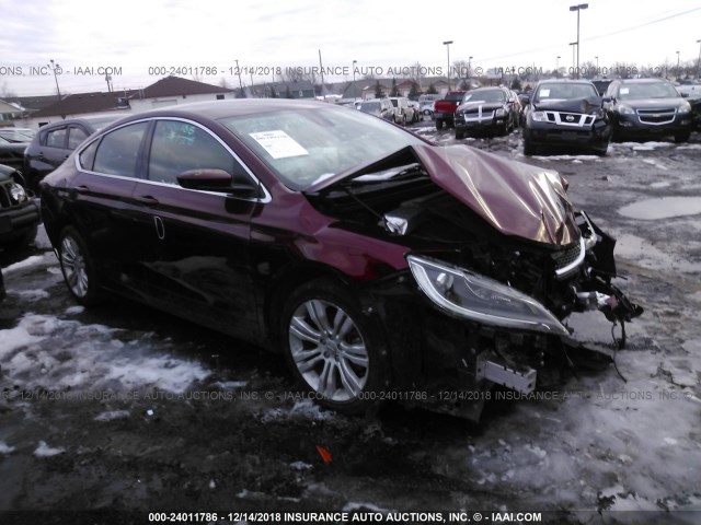 1C3CCCAB0FN673098 - 2015 CHRYSLER 200 LIMITED RED photo 1