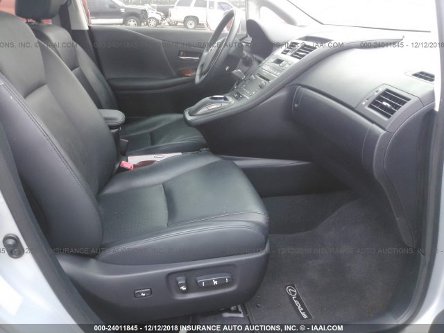 JTHBB1BA8A2009306 - 2010 LEXUS HS 250H SILVER photo 5