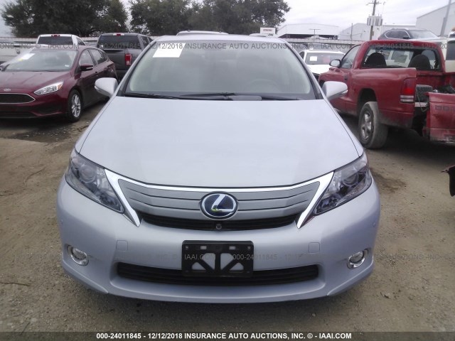 JTHBB1BA8A2009306 - 2010 LEXUS HS 250H SILVER photo 6