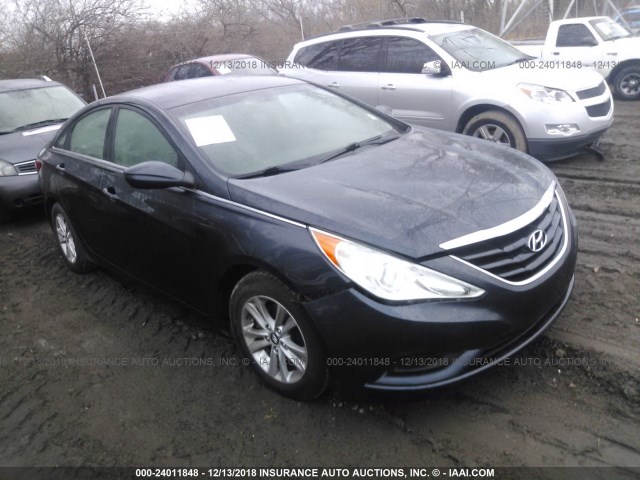 5NPEB4AC7BH144649 - 2011 HYUNDAI SONATA GLS BLUE photo 1