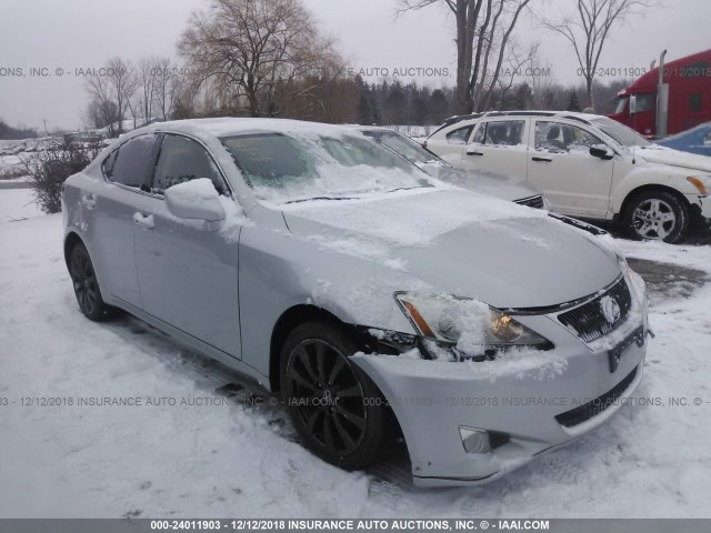 JTHCK262085024601 - 2008 LEXUS IS 250 SILVER photo 1