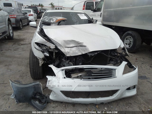 JN1CV6EK7CM422097 - 2012 INFINITI G37 SPORT WHITE photo 6