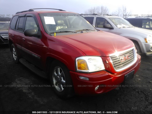 1GKDT13S022124454 - 2002 GMC ENVOY RED photo 1