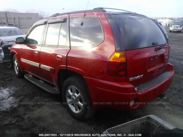 1GKDT13S022124454 - 2002 GMC ENVOY RED photo 3