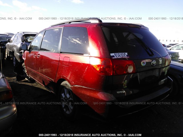 5TDZK23C77S033619 - 2007 TOYOTA SIENNA CE/LE BURGUNDY photo 3