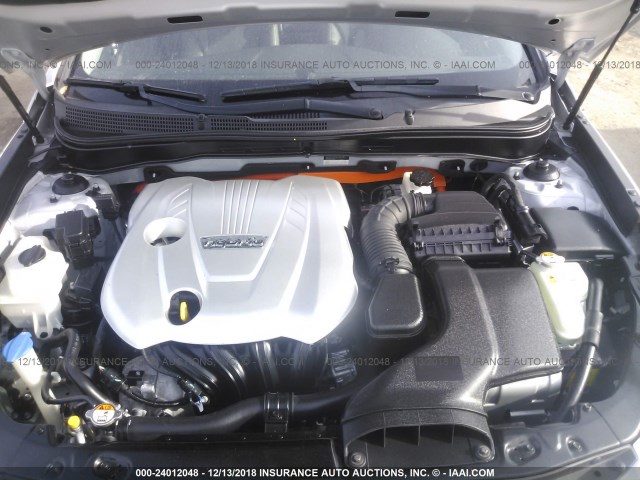 KMHEC4A46CA046951 - 2012 HYUNDAI SONATA HYBRID SILVER photo 10