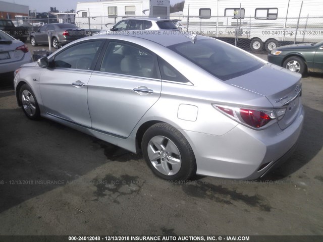 KMHEC4A46CA046951 - 2012 HYUNDAI SONATA HYBRID SILVER photo 3