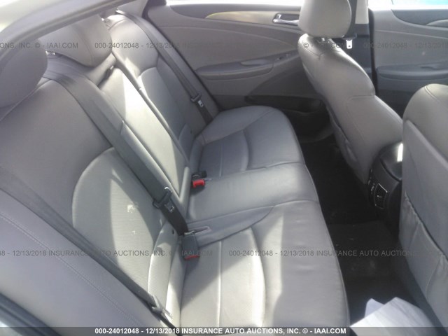 KMHEC4A46CA046951 - 2012 HYUNDAI SONATA HYBRID SILVER photo 8