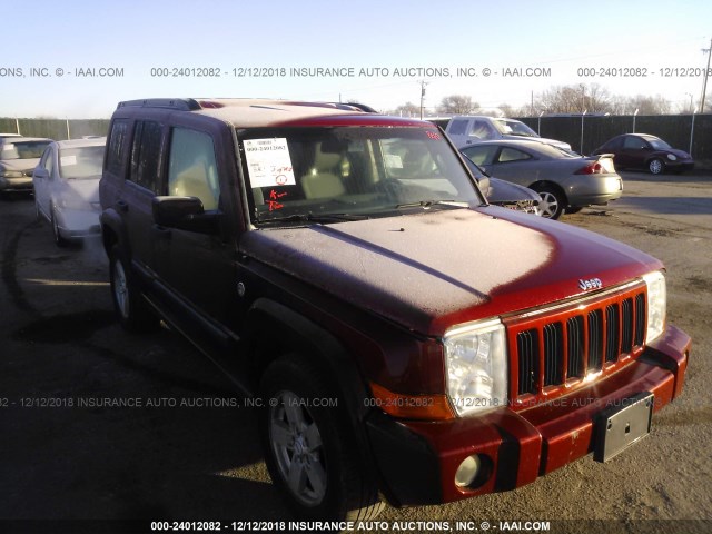 1J8HG48N36C247017 - 2006 JEEP COMMANDER Tünd qırmızı foto 1