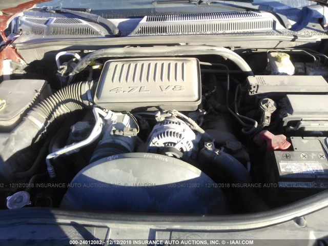 1J8HG48N36C247017 - 2006 JEEP COMMANDER Tünd qırmızı foto 10