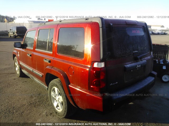 1J8HG48N36C247017 - 2006 JEEP COMMANDER Tünd qırmızı foto 3