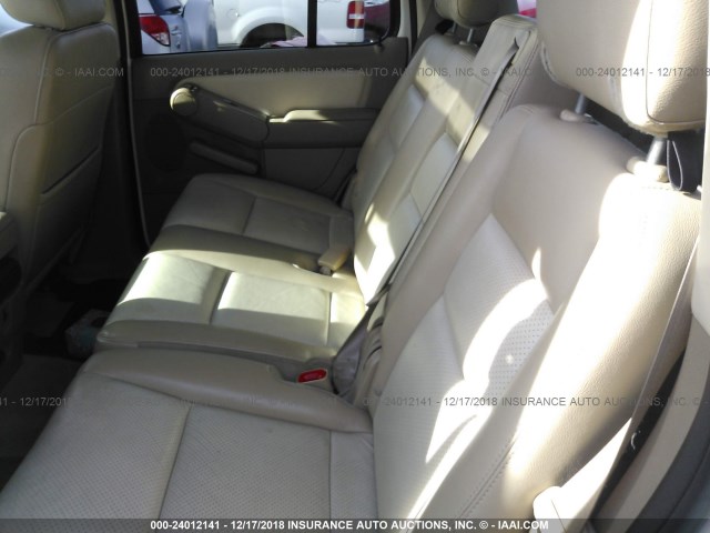 4M2EU488X8UJ12623 - 2008 MERCURY MOUNTAINEER PREMIER WHITE photo 8