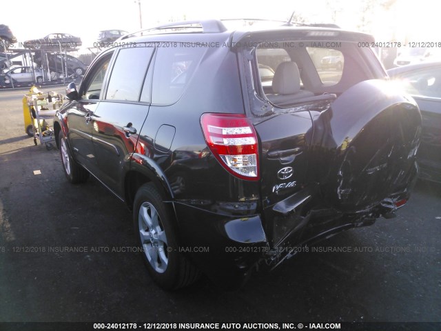 2T3DK4DV1CW082359 - 2012 TOYOTA RAV4 LIMITED BLACK photo 3