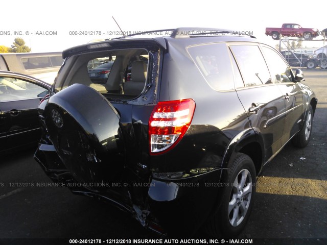 2T3DK4DV1CW082359 - 2012 TOYOTA RAV4 LIMITED BLACK photo 4