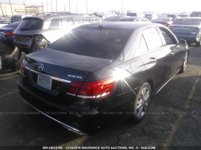 WDDHF0EB4EA857960 - 2014 MERCEDES-BENZ E 250 BLUETEC BLACK photo 4