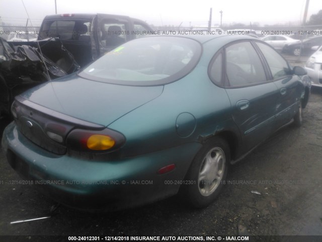 1FALP52U1TG253755 - 1996 FORD TAURUS GL GREEN photo 4