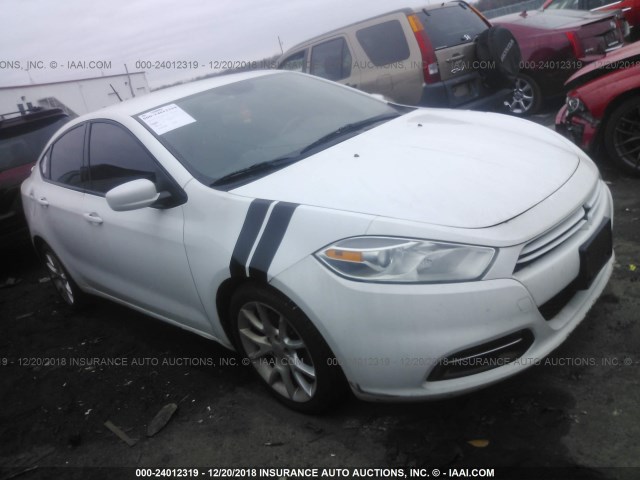 1C3CDFBA6DD142981 - 2013 DODGE DART SXT WHITE photo 1