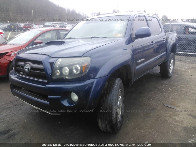 5TELU42N75Z111878 - 2005 TOYOTA TACOMA DOUBLE CAB 蓝色 照片 2