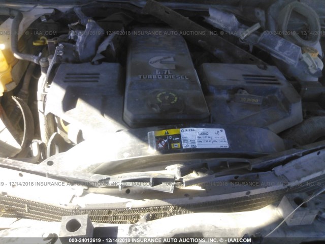 3C6UR5CL5GG236408 - 2016 RAM 2500 ST GRAY photo 10