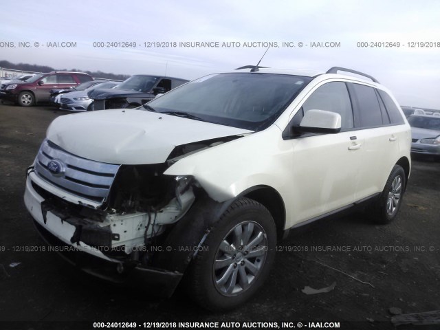 2FMDK48C68BA75163 - 2008 FORD EDGE SEL CREAM photo 2