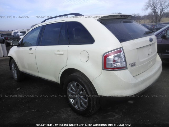 2FMDK48C68BA75163 - 2008 FORD EDGE SEL CREAM photo 3