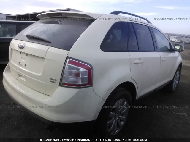 2FMDK48C68BA75163 - 2008 FORD EDGE SEL CREAM photo 4