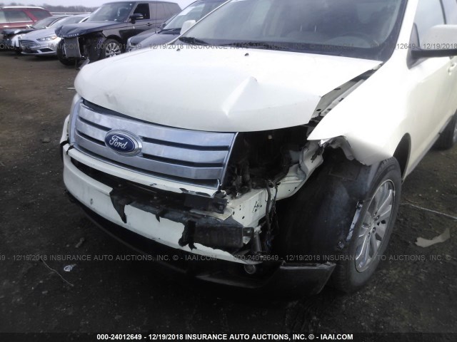 2FMDK48C68BA75163 - 2008 FORD EDGE SEL CREAM photo 6