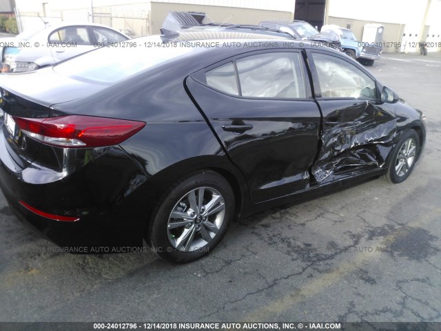 5NPD84LF9JH356839 - 2018 HYUNDAI ELANTRA SEL/VALUE/LIMITED BLACK photo 4