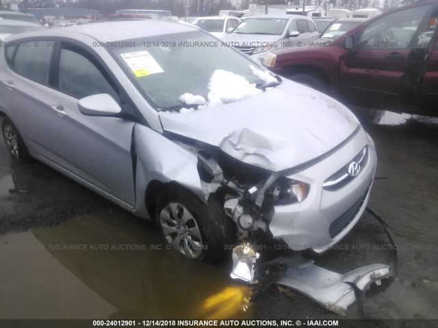 KMHCT5AE7GU279716 - 2016 HYUNDAI ACCENT SE SILVER photo 6