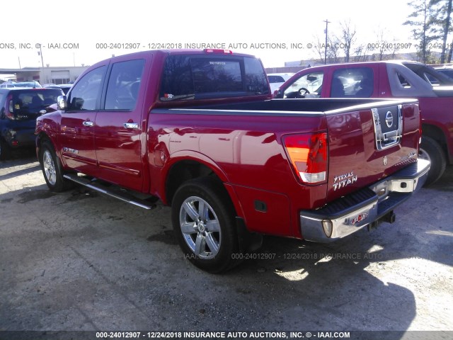 1N6BA0EC3AN322996 - 2010 NISSAN TITAN XE/SE/LE/PRO-4X RED photo 3