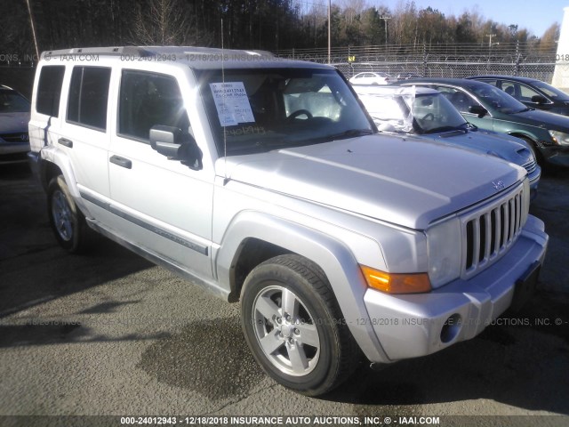 1J8HG48K66C188454 - 2006 JEEP COMMANDER SILVER photo 1