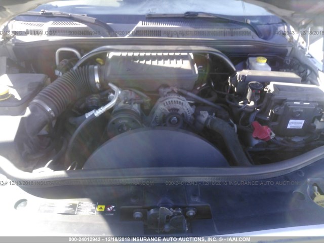 1J8HG48K66C188454 - 2006 JEEP COMMANDER SILVER photo 10