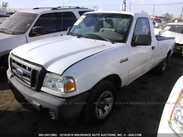 1FTKR1AD3BPB02182 - 2011 FORD RANGER WHITE photo 2