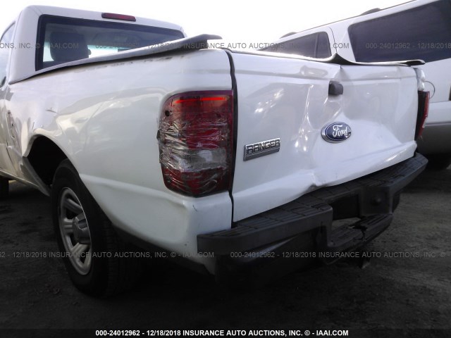 1FTKR1AD3BPB02182 - 2011 FORD RANGER WHITE photo 6