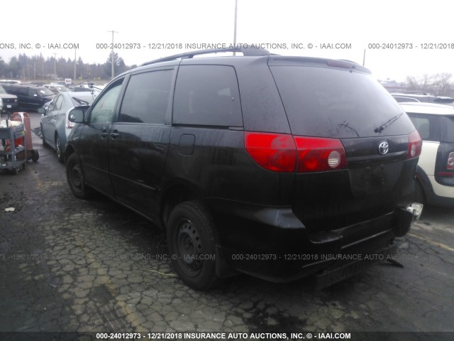 5TDZK23C67S028105 - 2007 TOYOTA SIENNA CE/LE BLACK photo 3