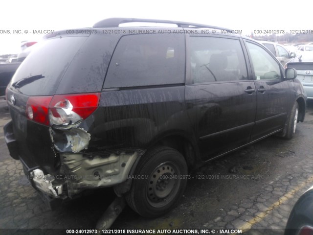 5TDZK23C67S028105 - 2007 TOYOTA SIENNA CE/LE BLACK photo 4