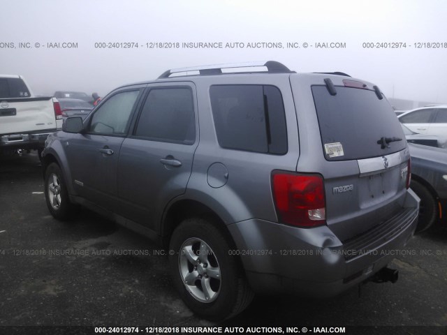 4F2CZ49H78KM24133 - 2008 MAZDA TRIBUTE HYBRID SILVER photo 3