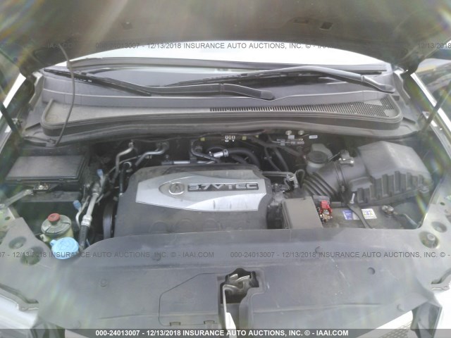 2HNYD28477H519556 - 2007 ACURA MDX TECHNOLOGY BLACK photo 10