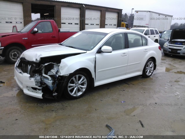 4S3BMBC60D3005020 - 2013 SUBARU LEGACY 2.5I PREMIUM WHITE photo 2