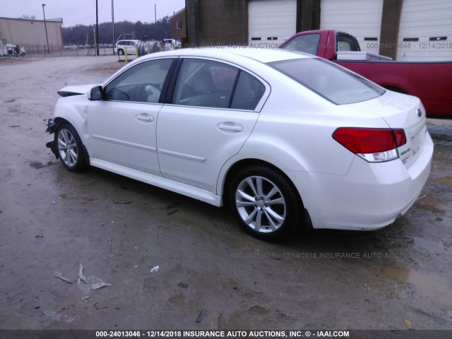 4S3BMBC60D3005020 - 2013 SUBARU LEGACY 2.5I PREMIUM WHITE photo 3