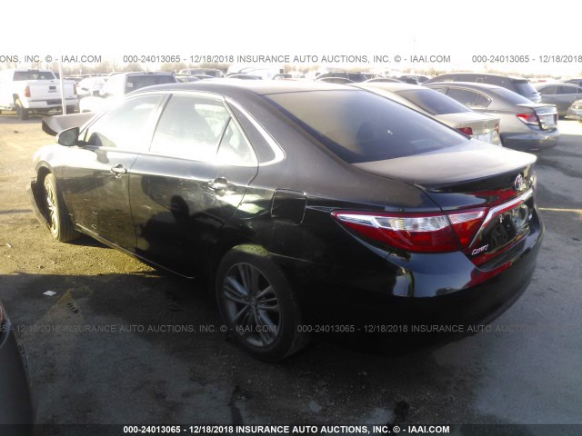4T1BF1FK0FU995396 - 2015 TOYOTA CAMRY LE/XLE/SE/XSE BLACK photo 3
